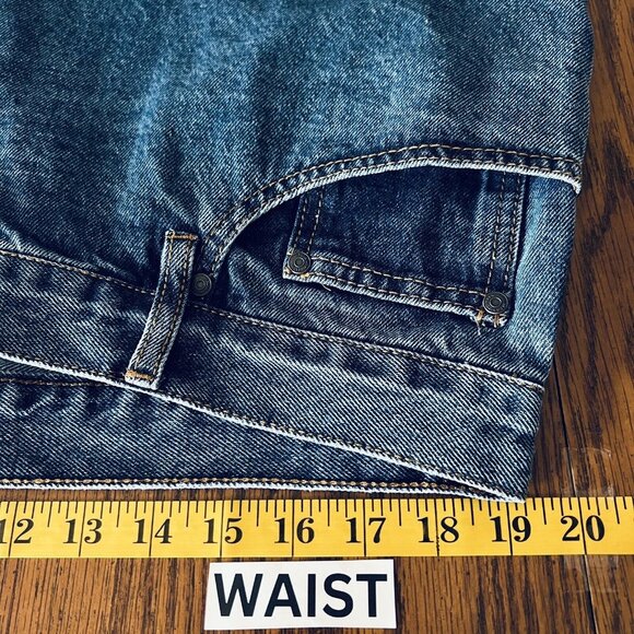 Blue Mountain Men's Denim Jeans Size 38x30 Straight Leg Regular Fit Cotton Blue - Picture 9 of 12